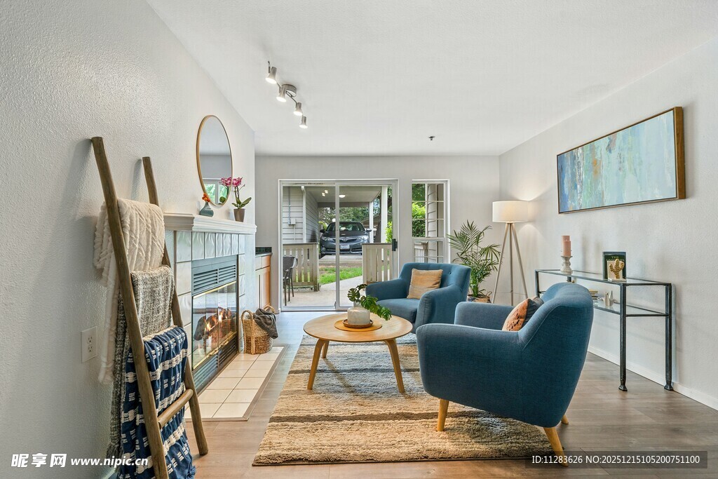 现代简约风客厅室内场景