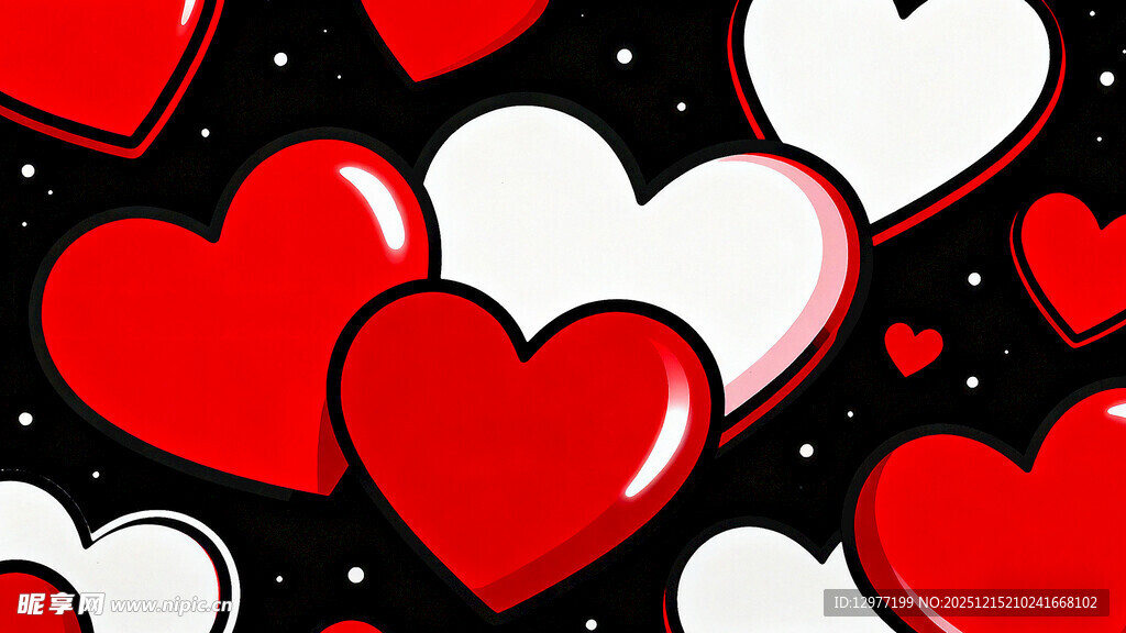 爱心图案背景