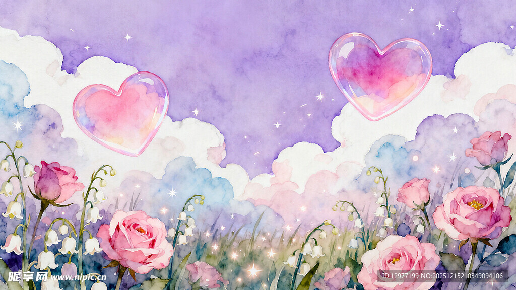 梦幻花海中的粉色浪漫