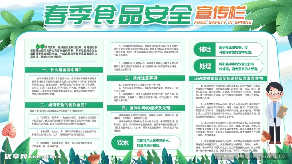 青少年食品安全宣传海报