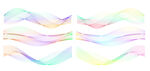 渐变波浪线条