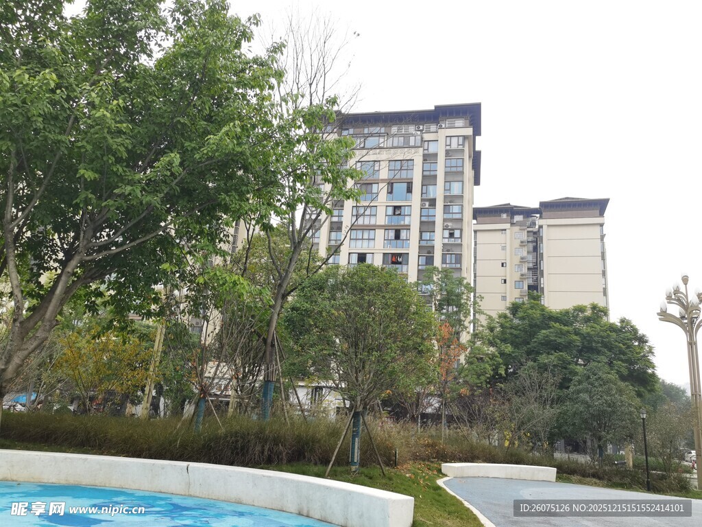 现代小区景观与建筑