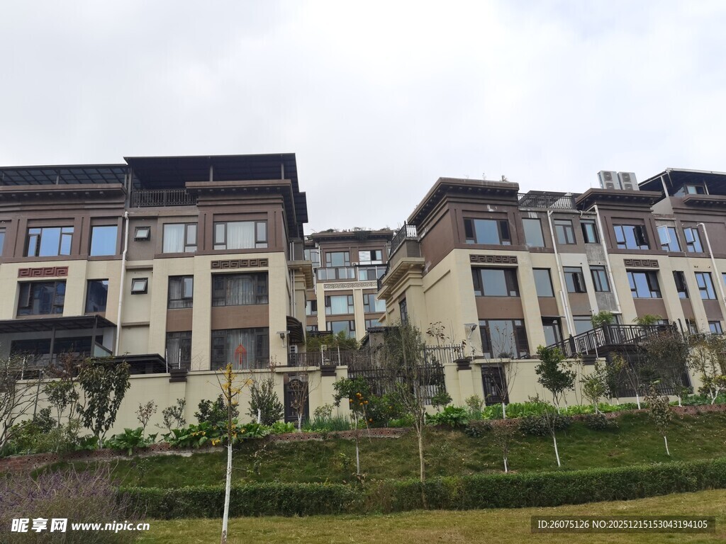 高端联排别墅景观