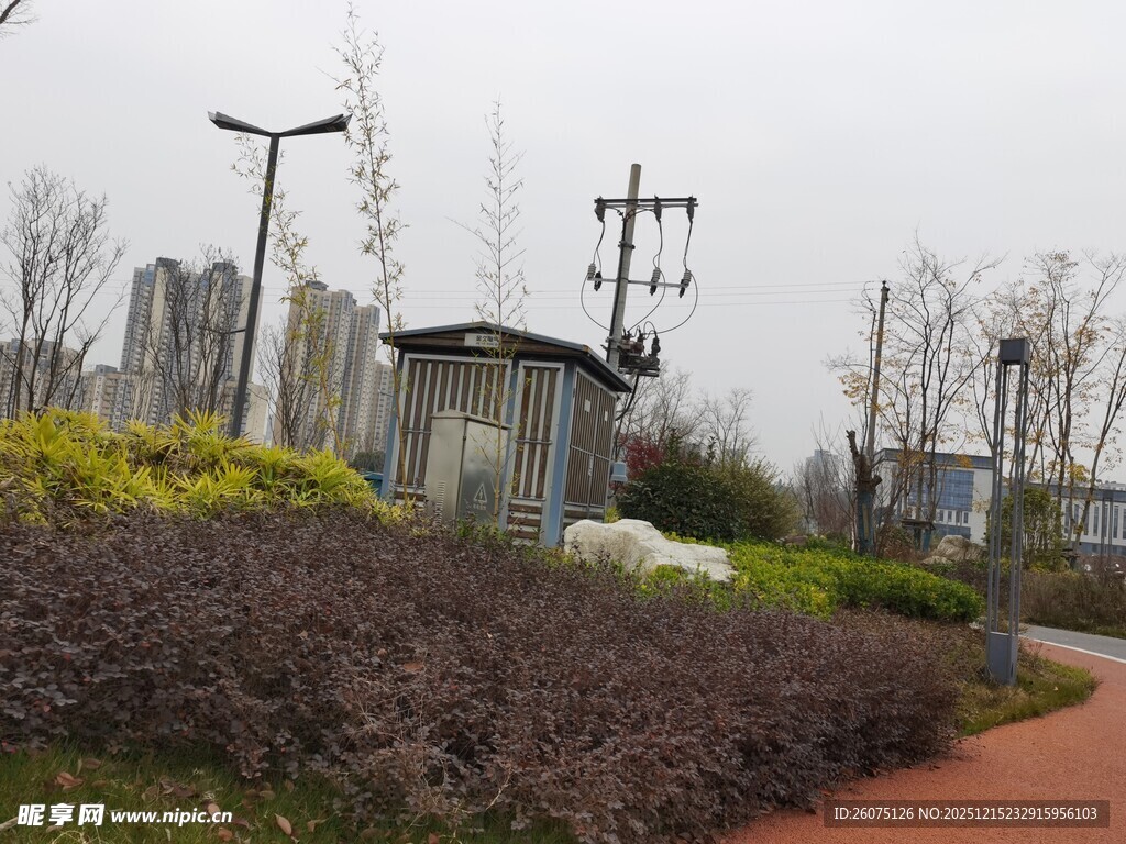 户外变电设施与绿化景观