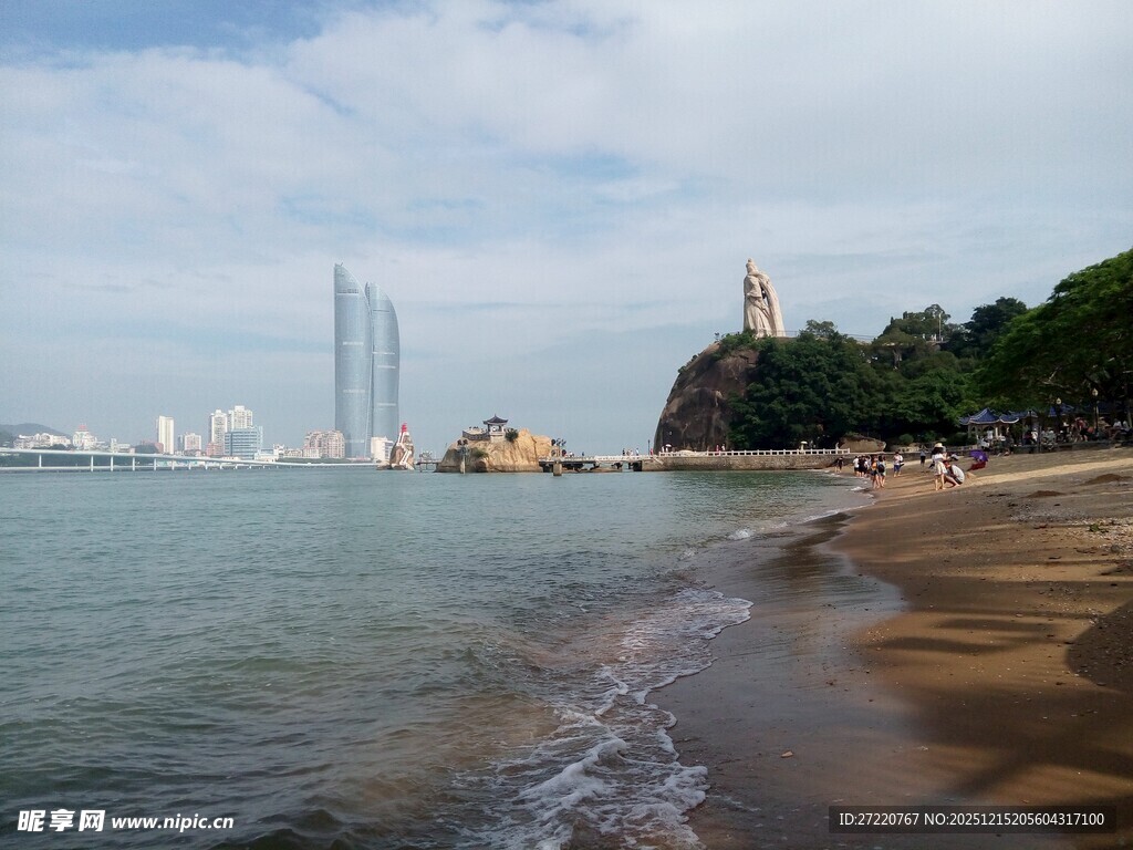 厦门海滨风光 沙滩