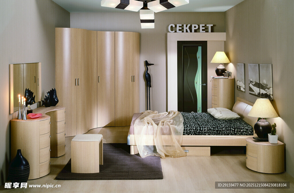 现代简约风格卧室空间