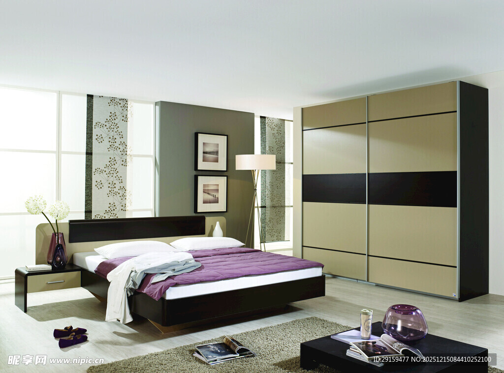 现代简约风格卧室场景