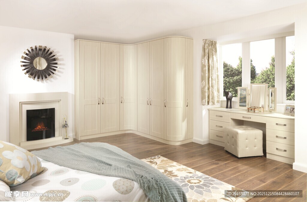 简约明亮的温馨卧室空间