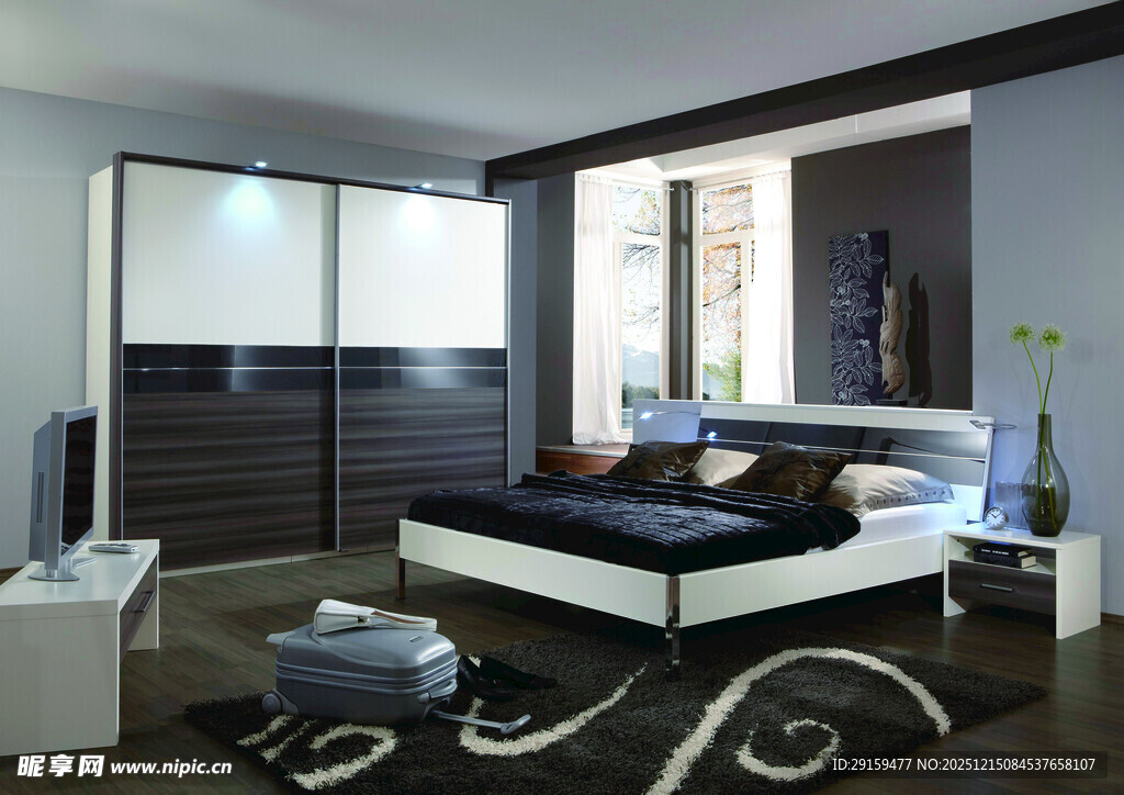 现代简约风格的时尚卧室