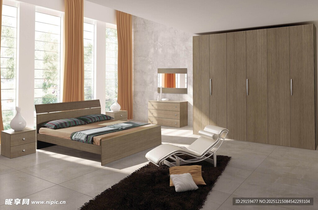 现代简约风格卧室空间