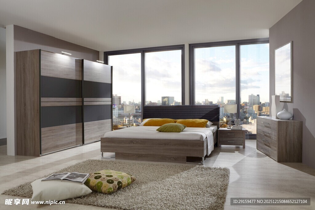 现代简约风豪华卧室空间