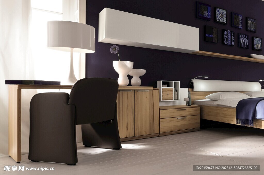 现代简约风格卧室场景