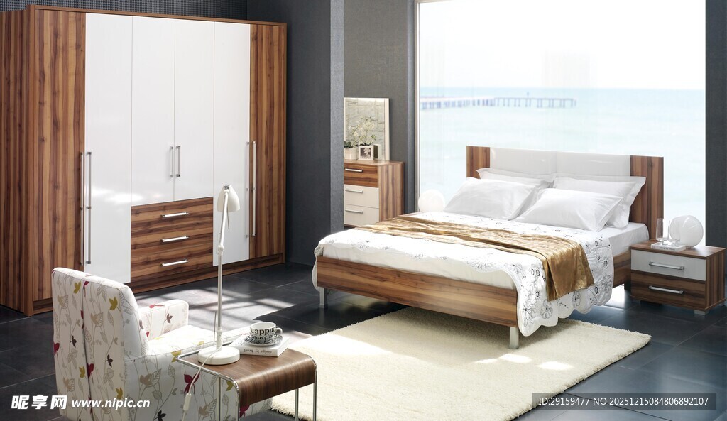 现代简约风格卧室家具展示