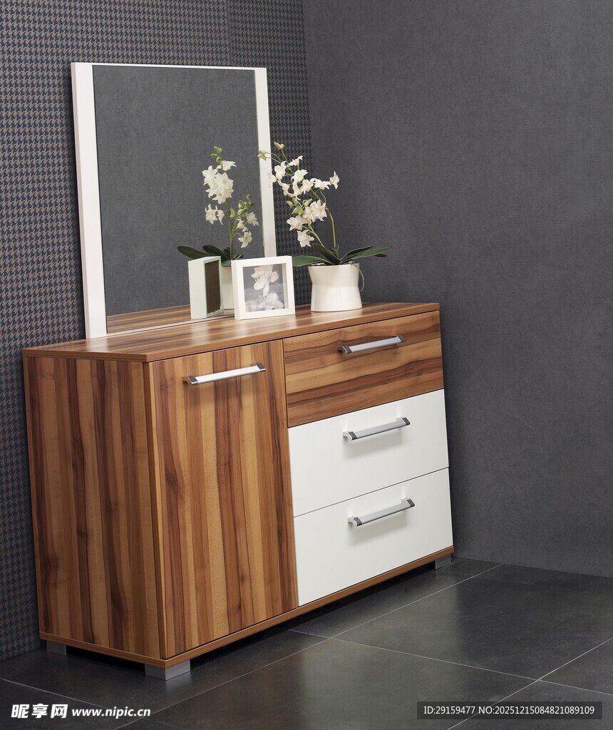 现代简约木质斗柜