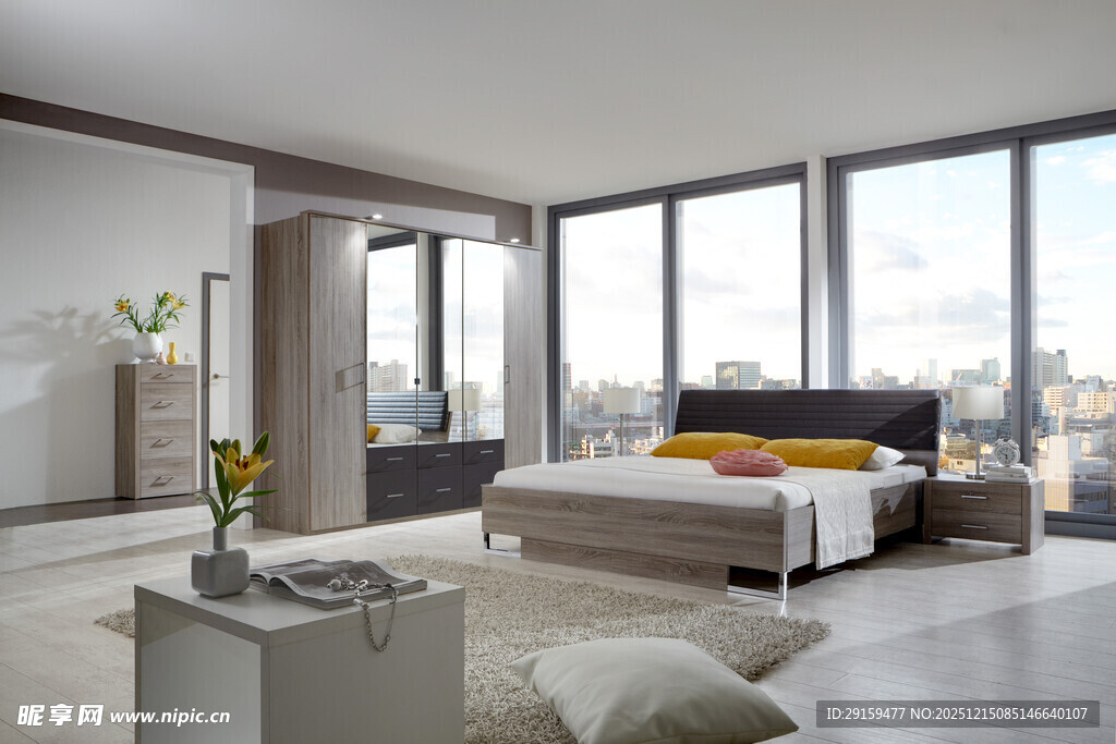 现代简约风豪华卧室空间