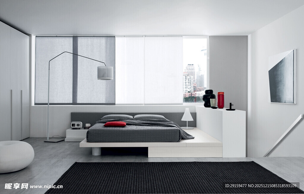 现代简约风格卧室空间