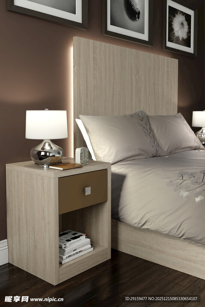 简约现代风格卧室床头柜