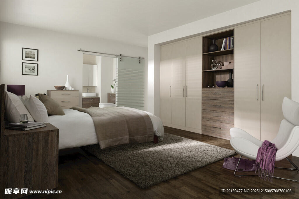 现代简约风格温馨卧室