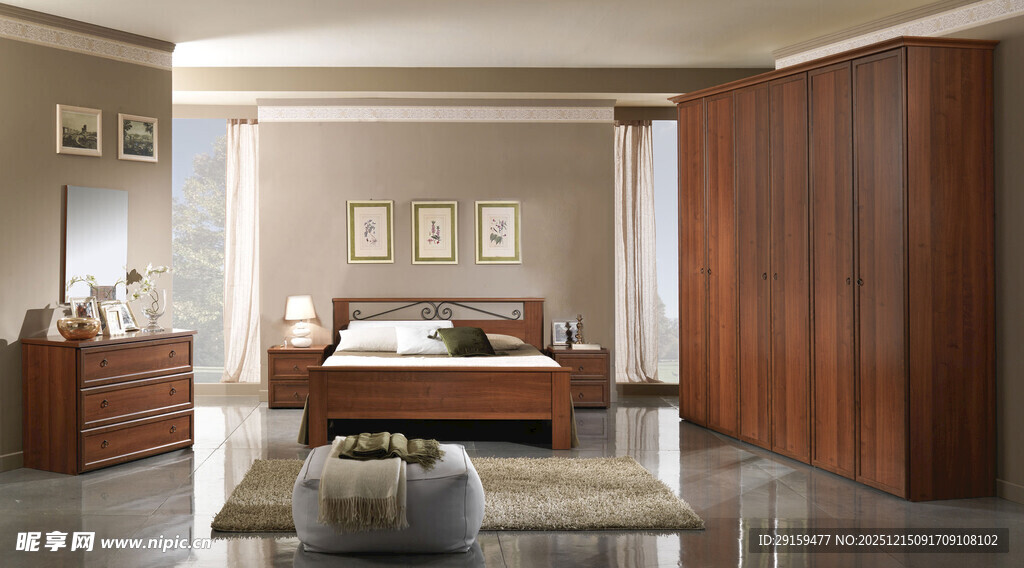 现代简约风格卧室家具展示