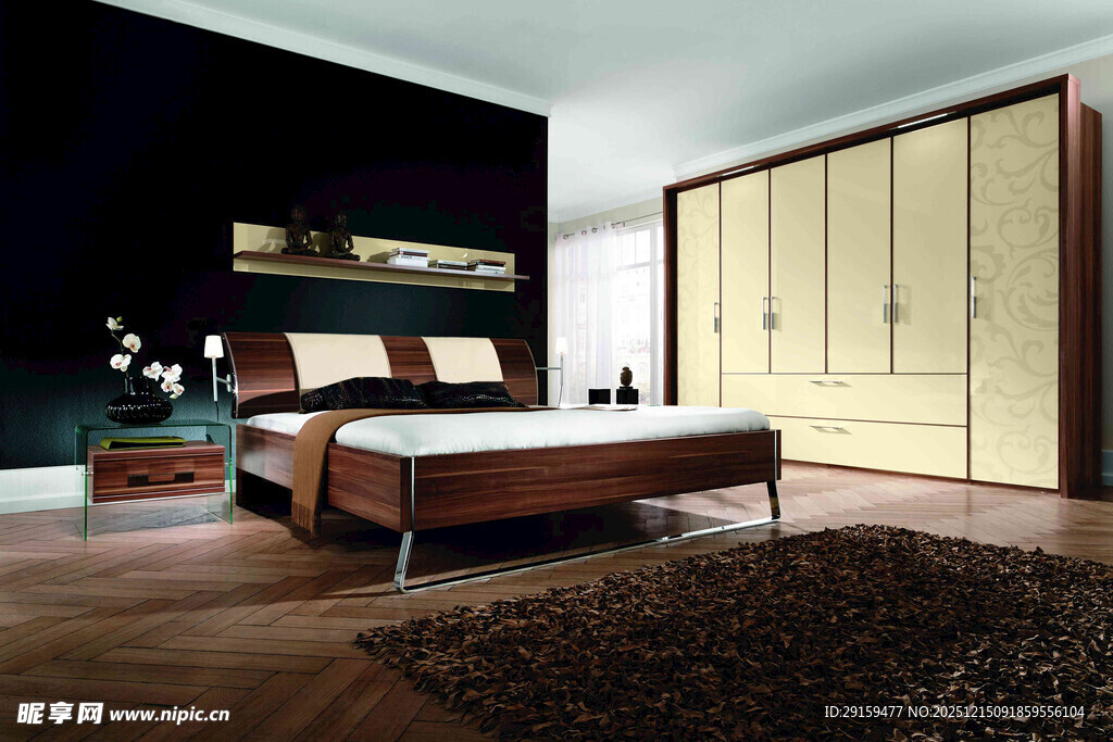 现代简约风格卧室场景