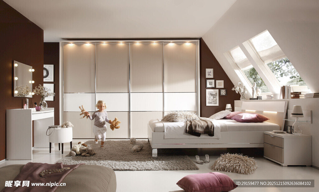 现代简约风卧室室内设计