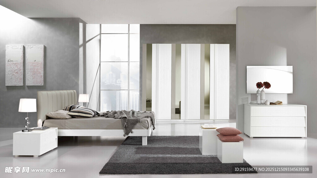 现代简约风格卧室空间