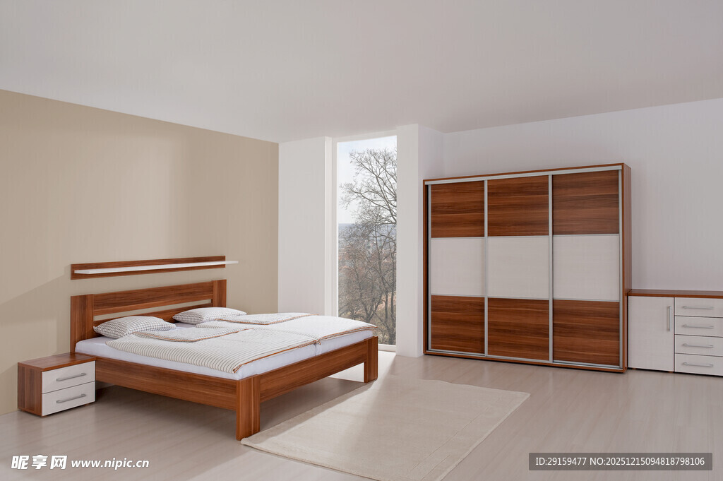 简约现代风格卧室场景