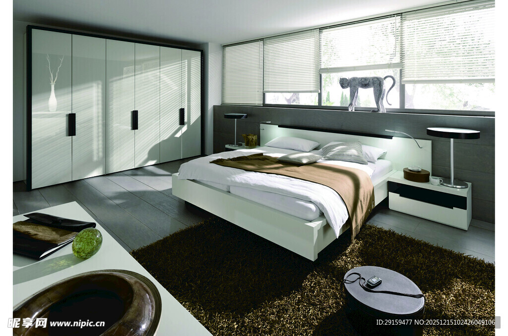 现代简约风格卧室空间