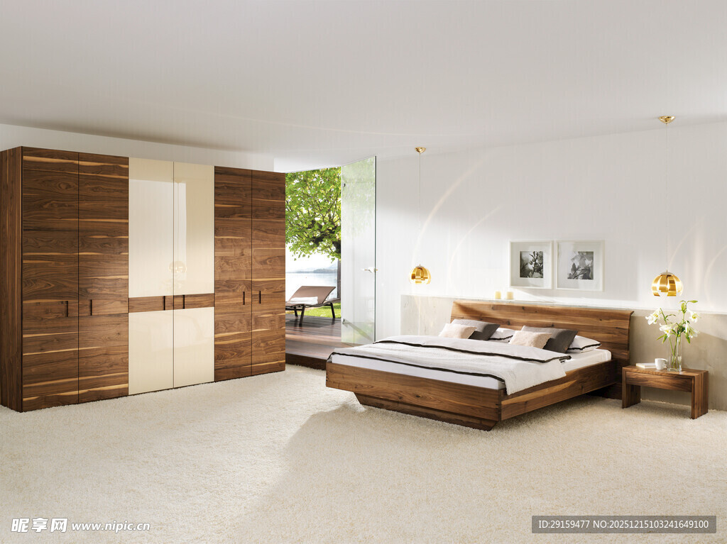 现代简约风格卧室家具展示