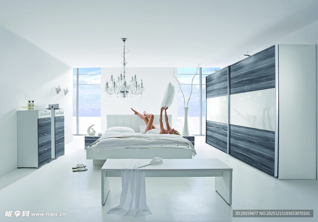 现代简约风格的时尚卧室