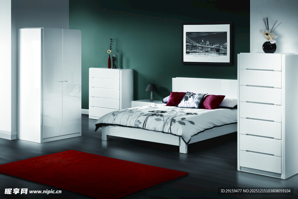 现代简约风格卧室场景