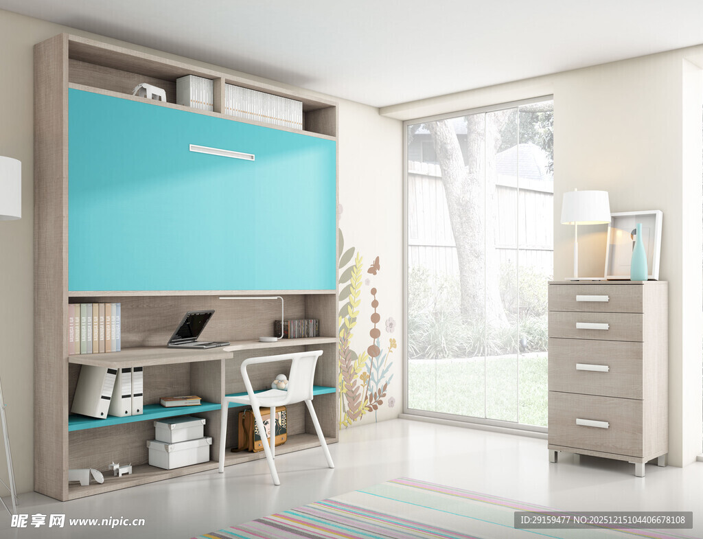 现代简约风书房家居场景