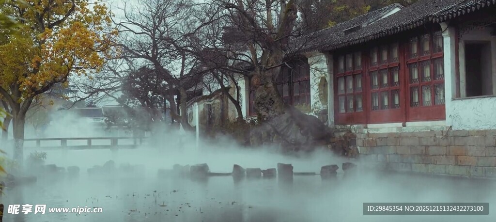 江南水乡朦胧景致