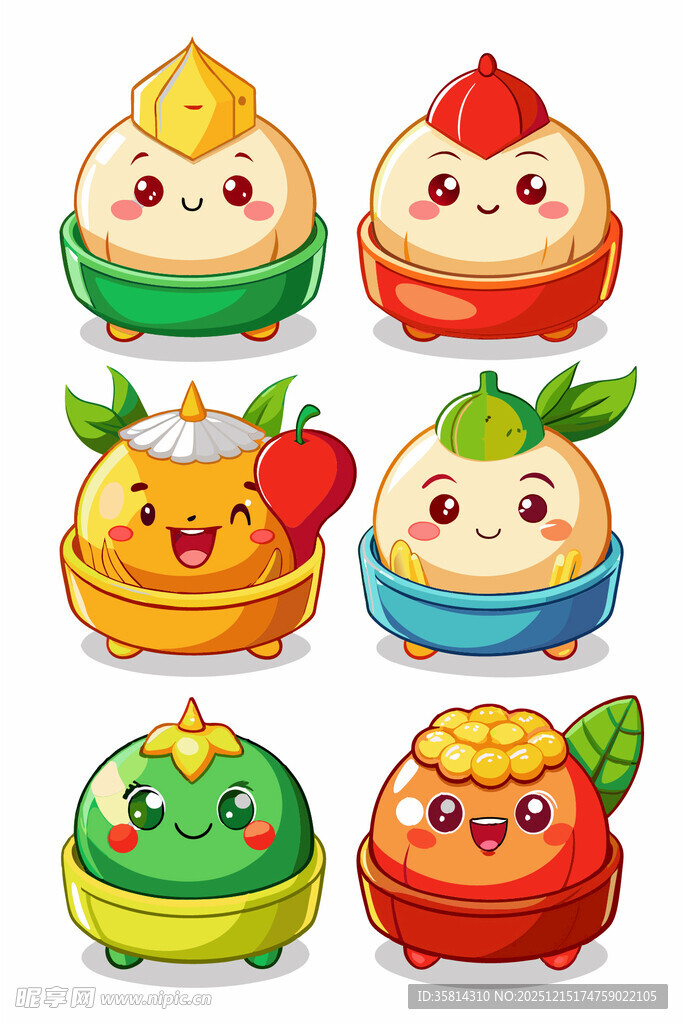 可爱卡通水果拟人形象