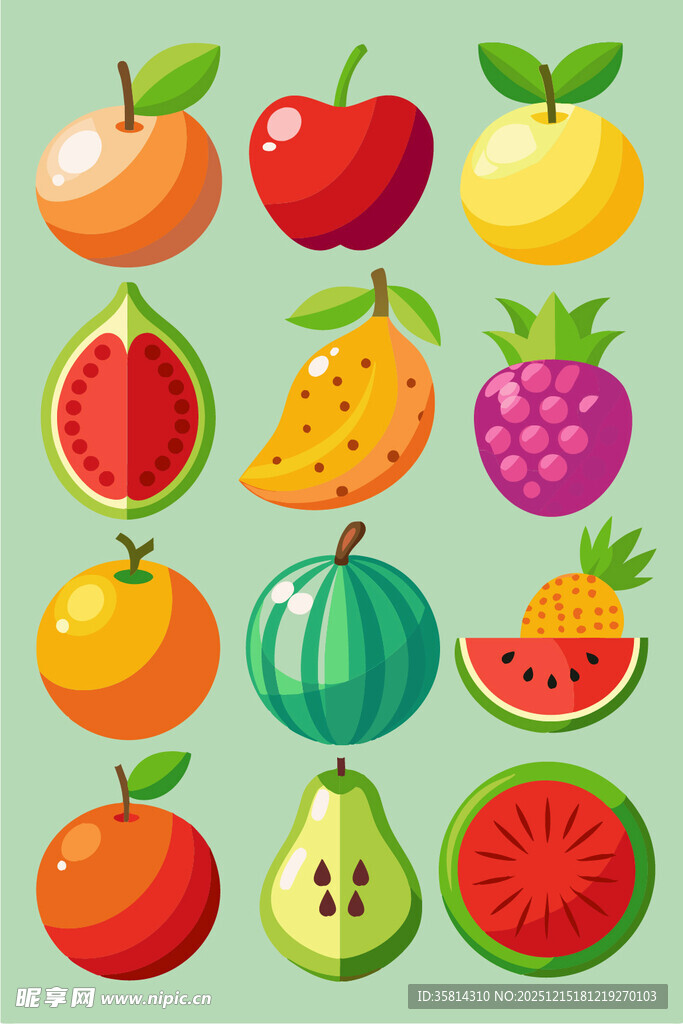 多彩水果集合