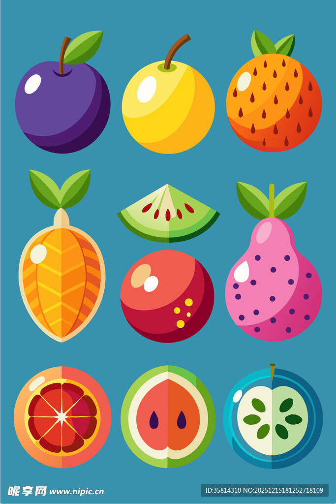 多彩水果集合