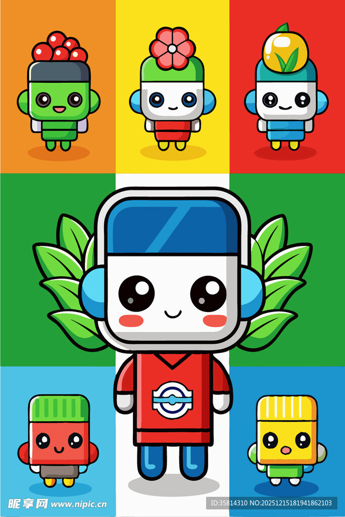 多彩卡通机器人团队
