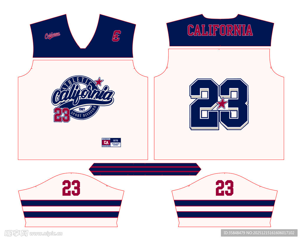 篮球球衣设计稿展示