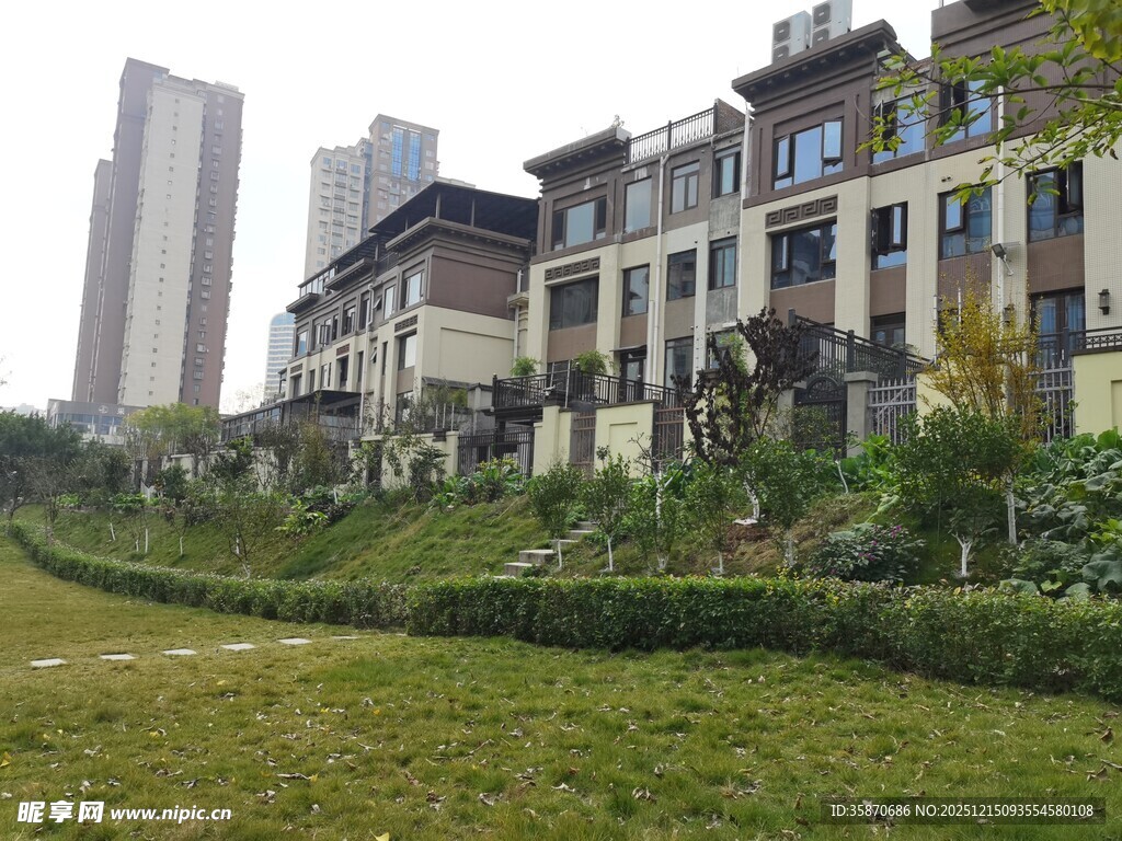 现代风格小区景观建筑