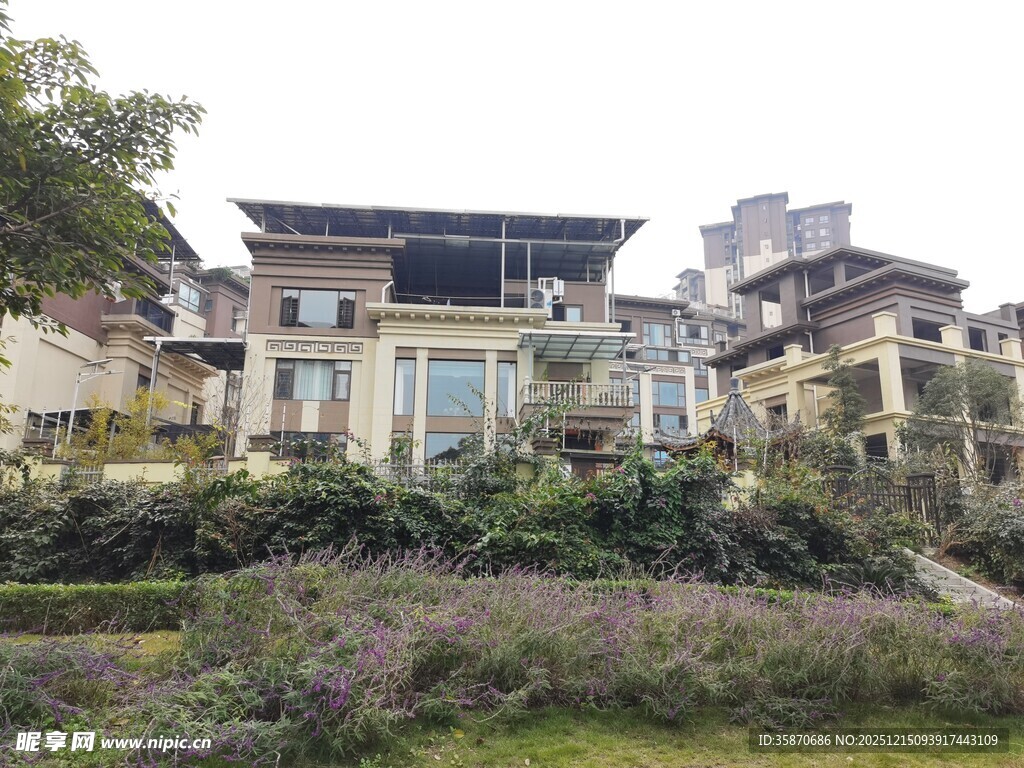 中式风格建筑群景观