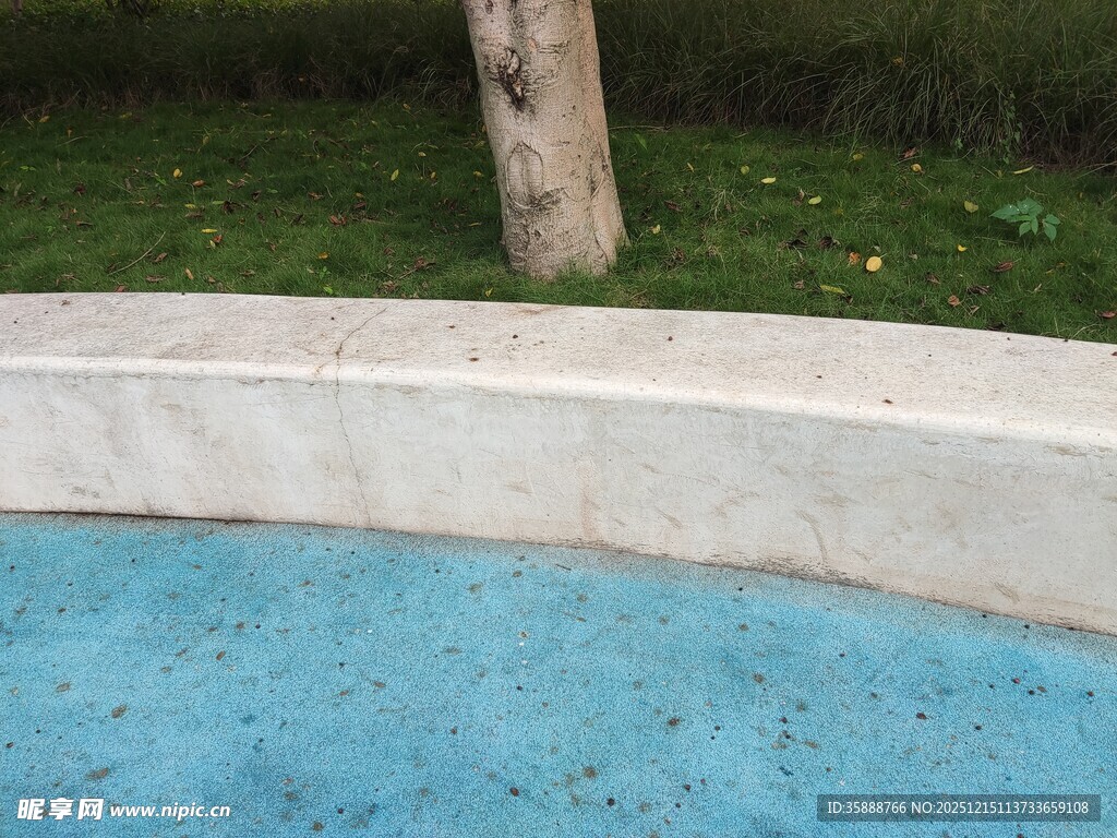 户外蓝色泳池一角