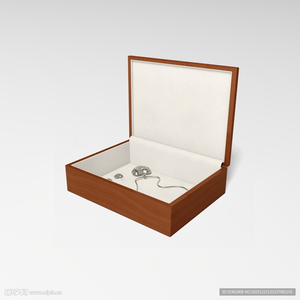 木质首饰盒简约优雅设计