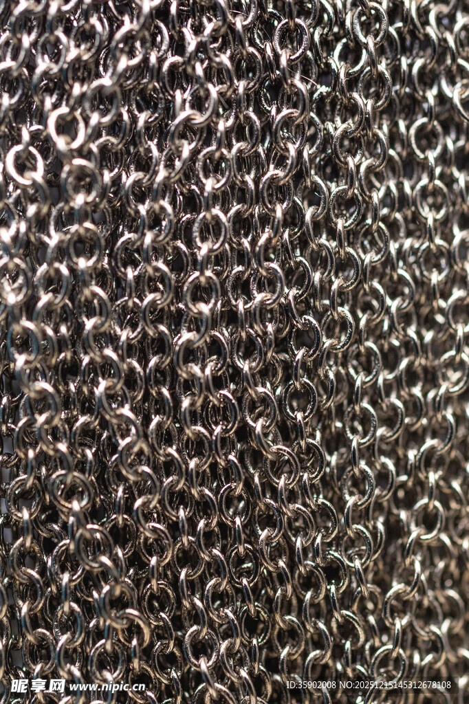金属质感链条纹理图案