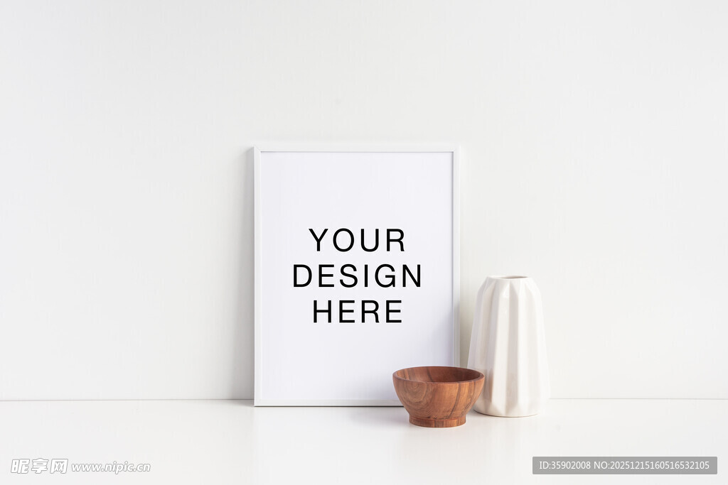 空白海报展示样机
