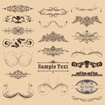 复古装饰性花纹设计元素
