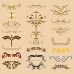 多样复古装饰花纹图案