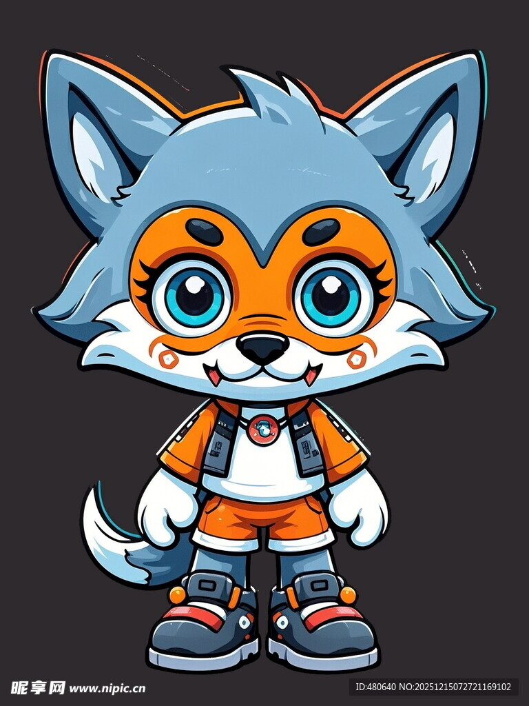 卡通小狐狸角色形象