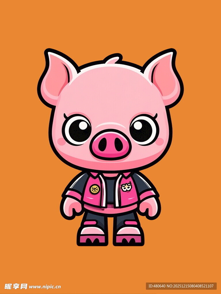 可爱小猪卡通形象