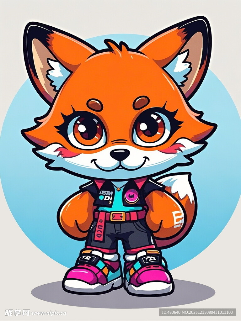 时尚潮酷小狐狸