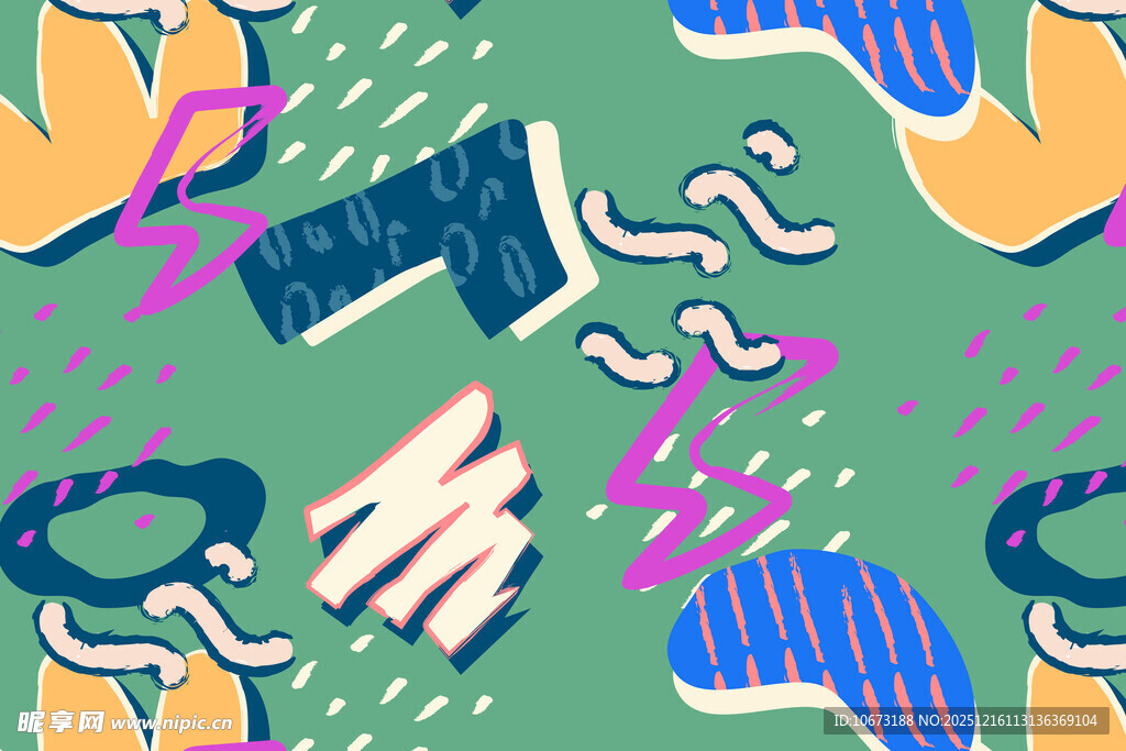 多彩抽象图案艺术设计